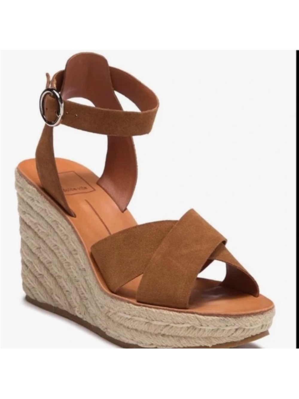 Dolce Vita Pami Cross Band Espadrille Wedges Size 10